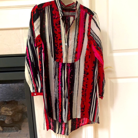 Aller Simplement Tunic top- fun, arty print - Picture 5 of 7